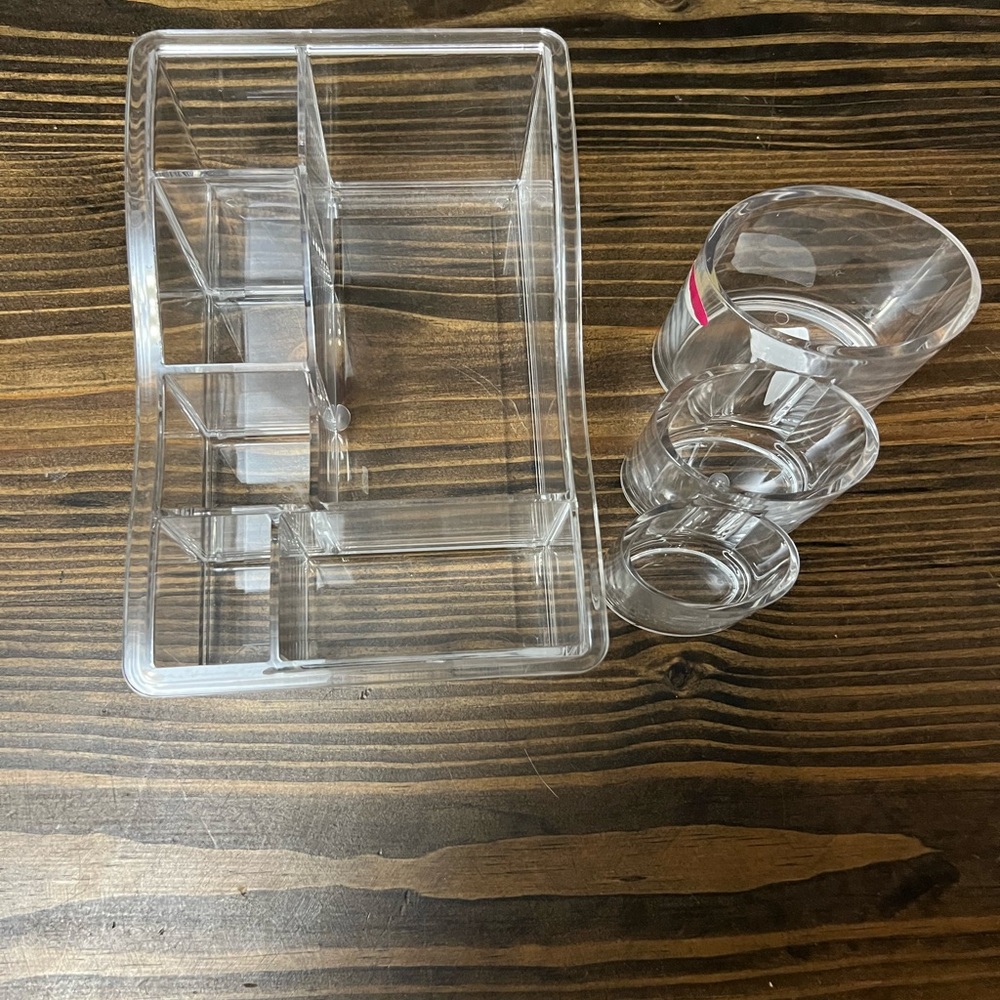 Clear Acrylic Organizer Set